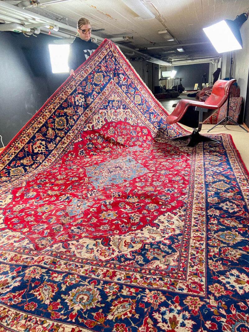 palatsikokoinen elegantti kirman  415 x 290 cm