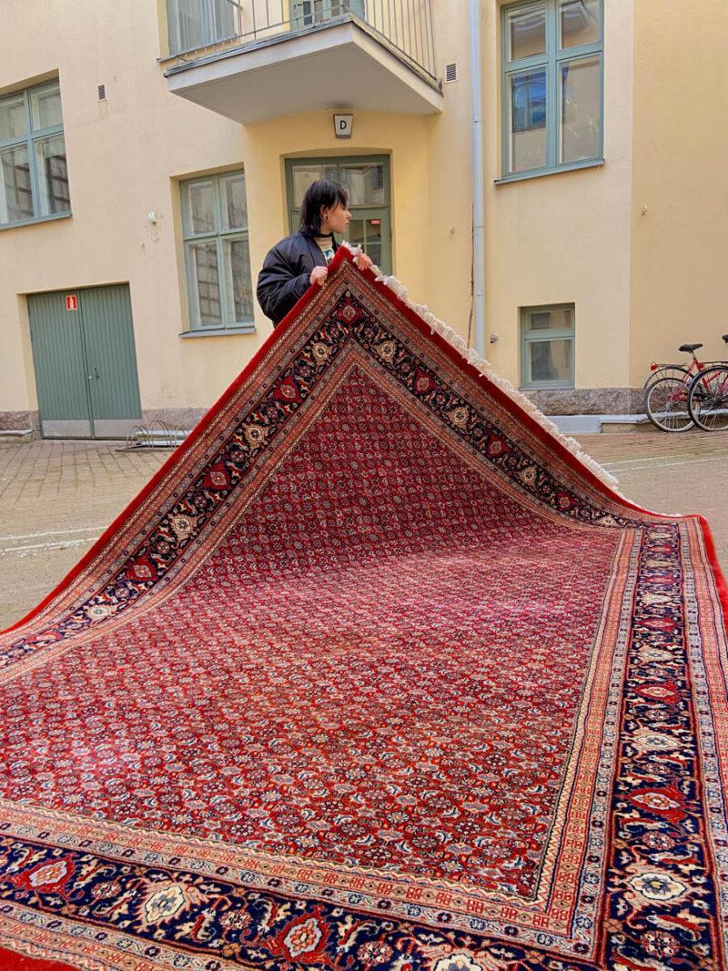 ylellinen lämminsävyinen tabriz 345 x 240 cm