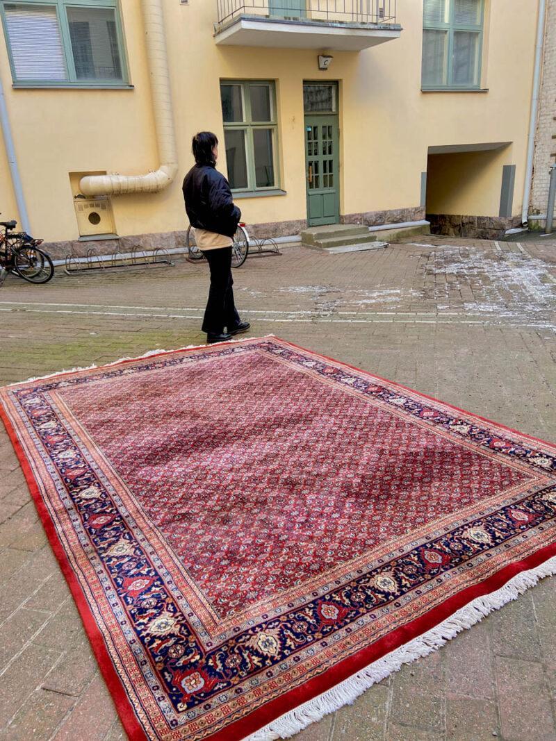 ylellinen lämminsävyinen tabriz 345 x 240 cm