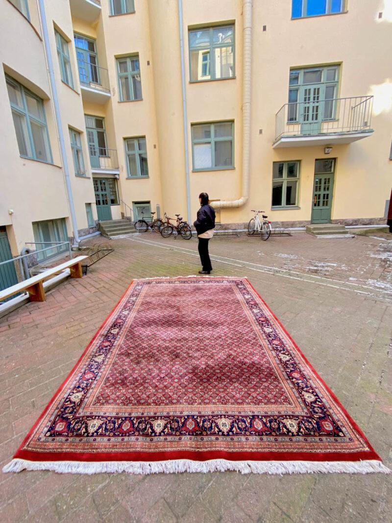 ylellinen lämminsävyinen tabriz 345 x 240 cm