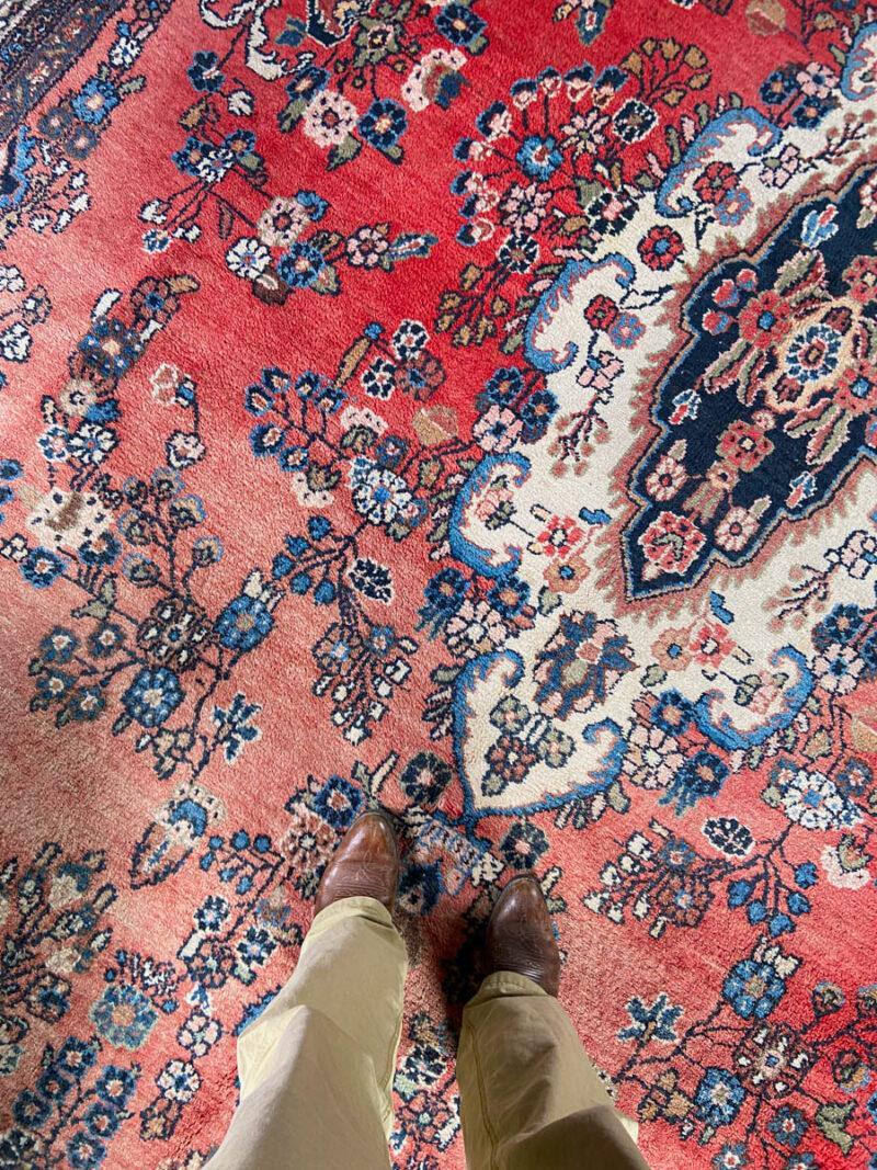 palatsikokoinen kukkais sarouk 1970 luvulta  430 x 320 cm