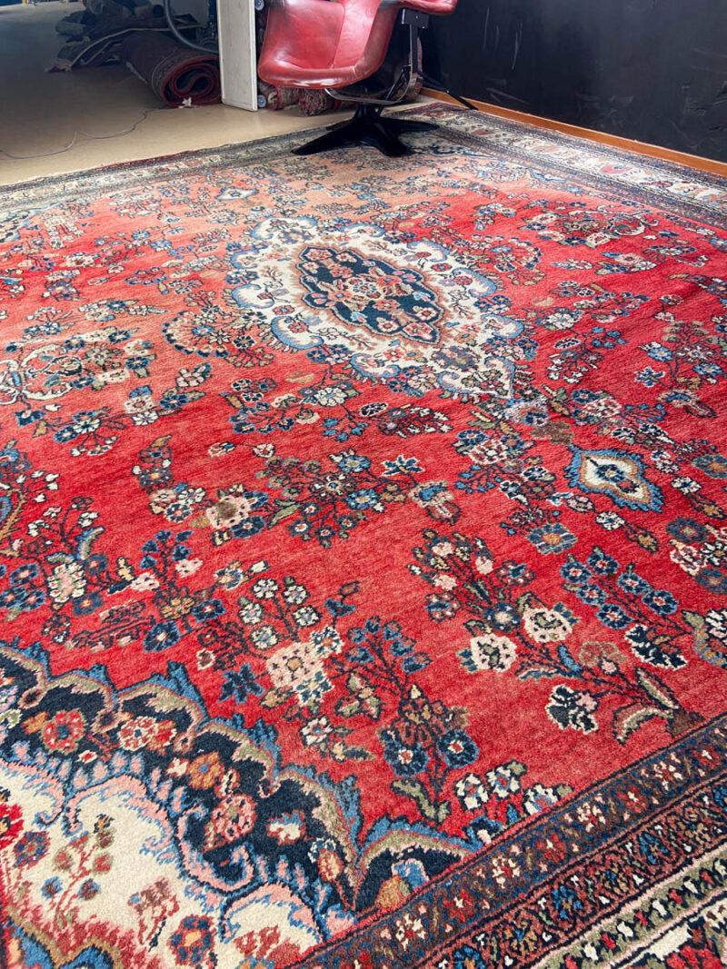 palatsikokoinen kukkais sarouk 1970 luvulta  430 x 320 cm