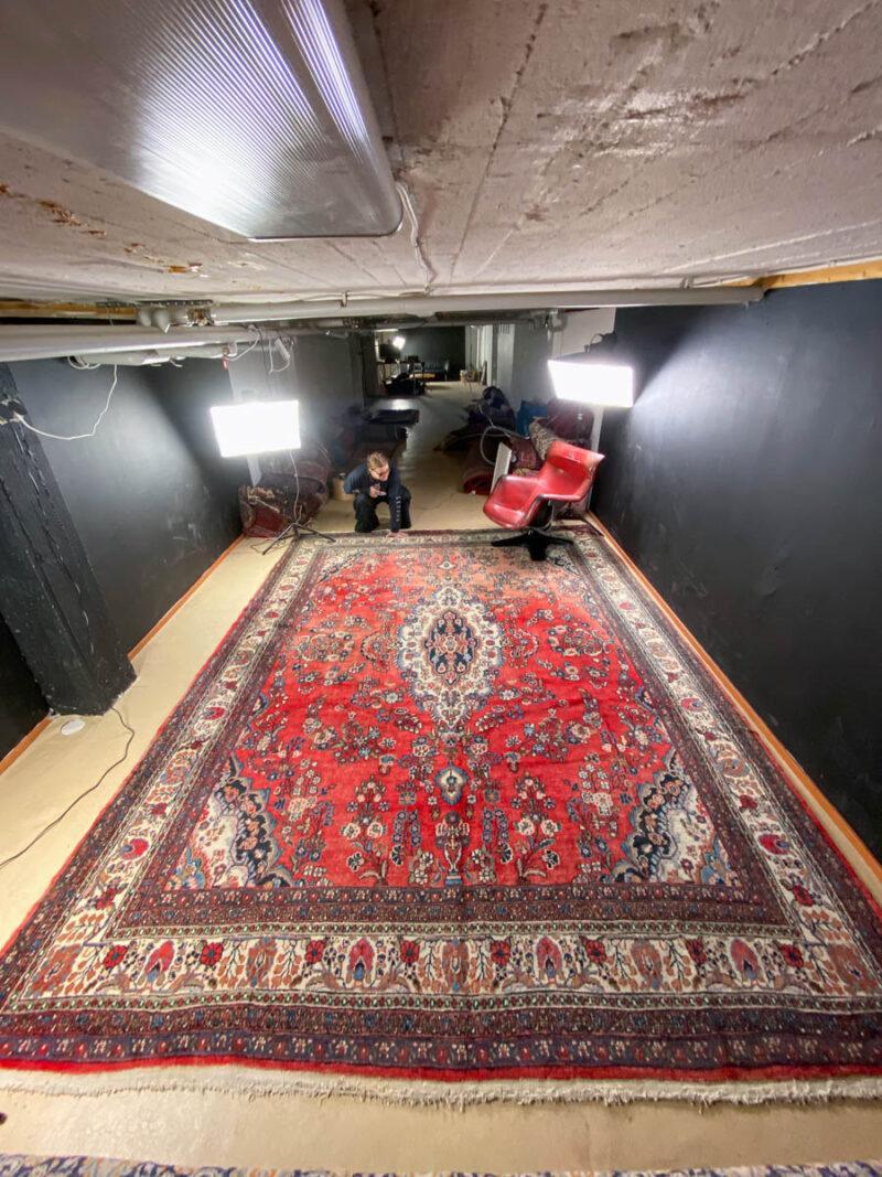 palatsikokoinen kukkais sarouk 1970 luvulta  430 x 320 cm