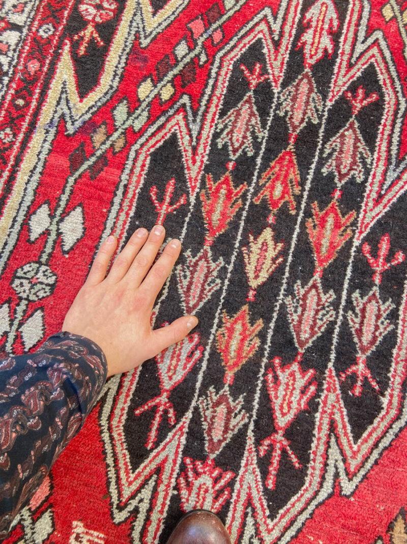 upea vintage mazleghan käytävämatto 295 x 110