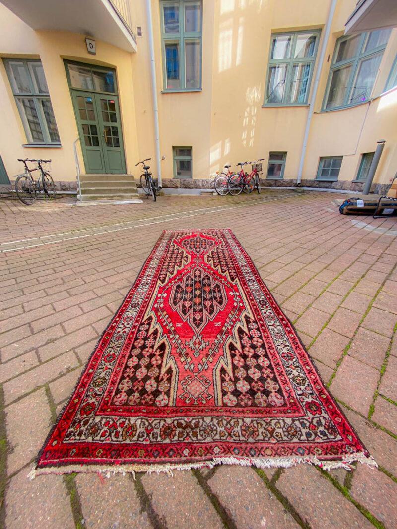 upea vintage mazleghan käytävämatto 295 x 110