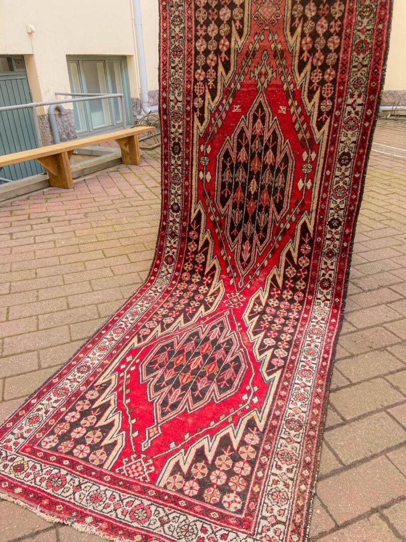 upea vintage mazleghan käytävämatto 295 x 110