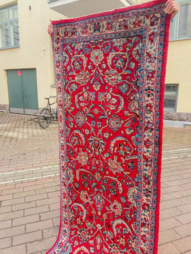 palatsikokoinen sarouk käytävämatto 1960 luvulta, 430 x 90 cm
