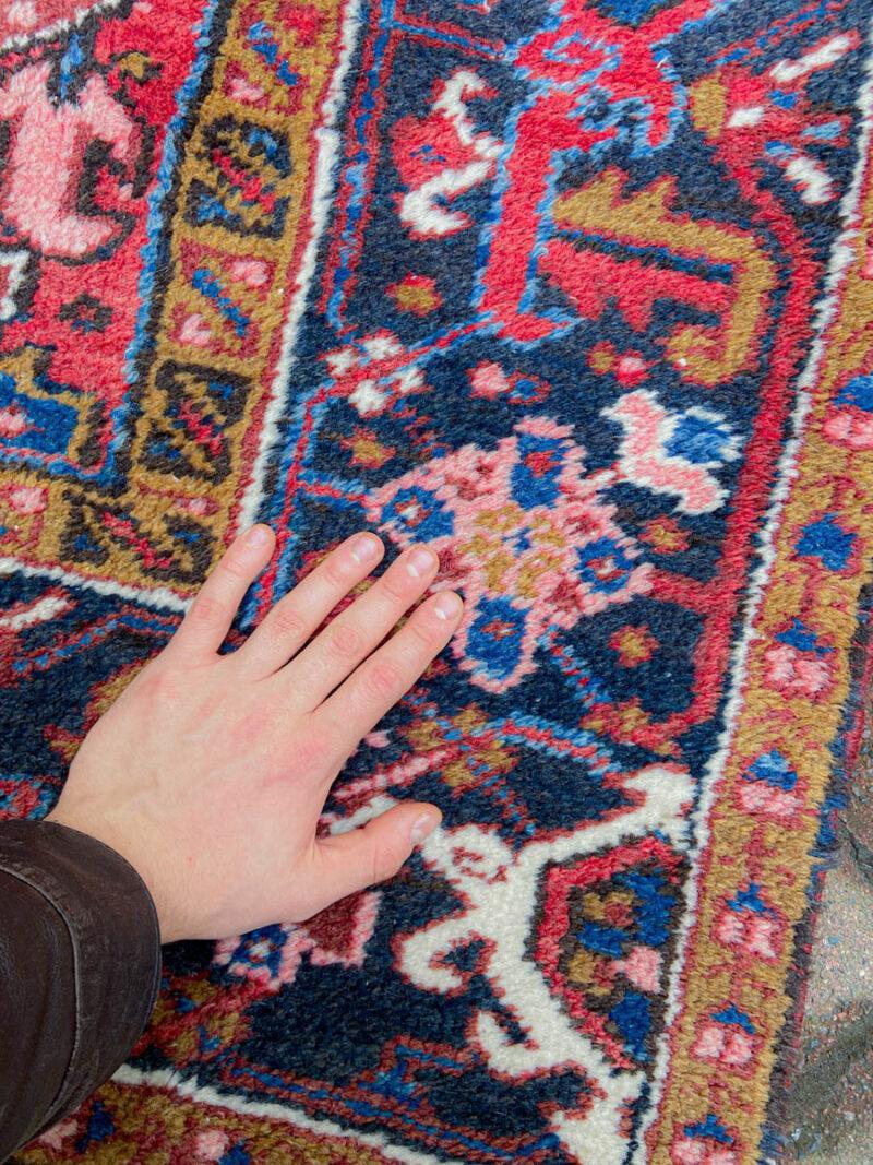 puoliantiikkinen pastelli heriz 1940 luvulta 330 x 230 cm