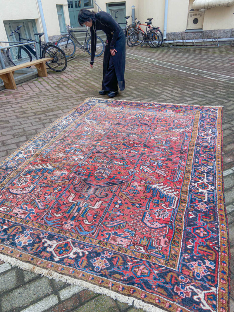 puoliantiikkinen pastelli heriz 1950 luvulta 330 x 230 cm