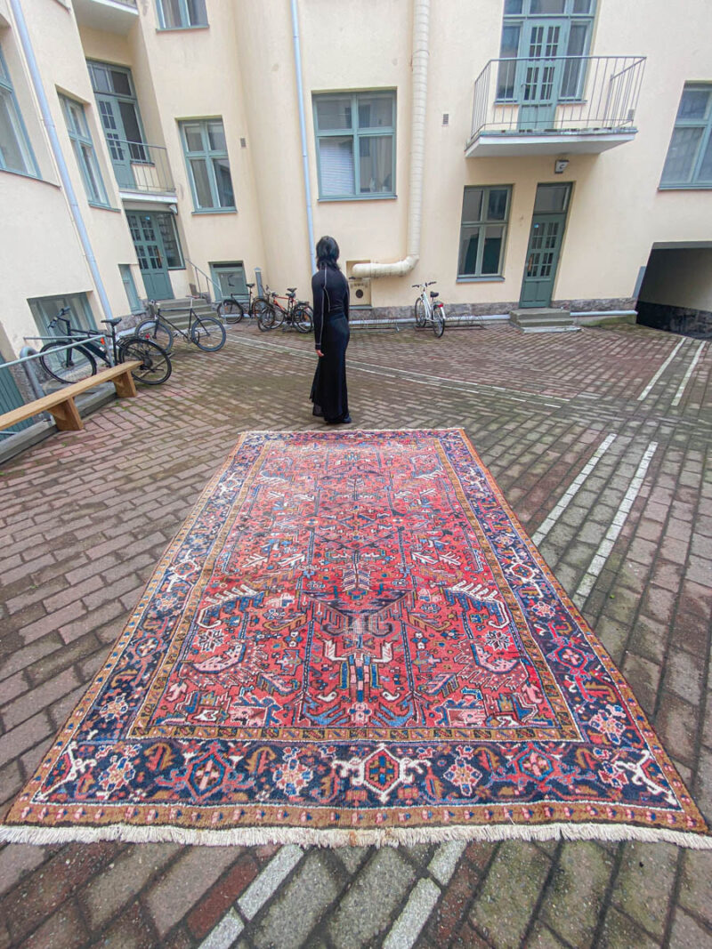 puoliantiikkinen pastelli heriz 1950 luvulta 330 x 230 cm