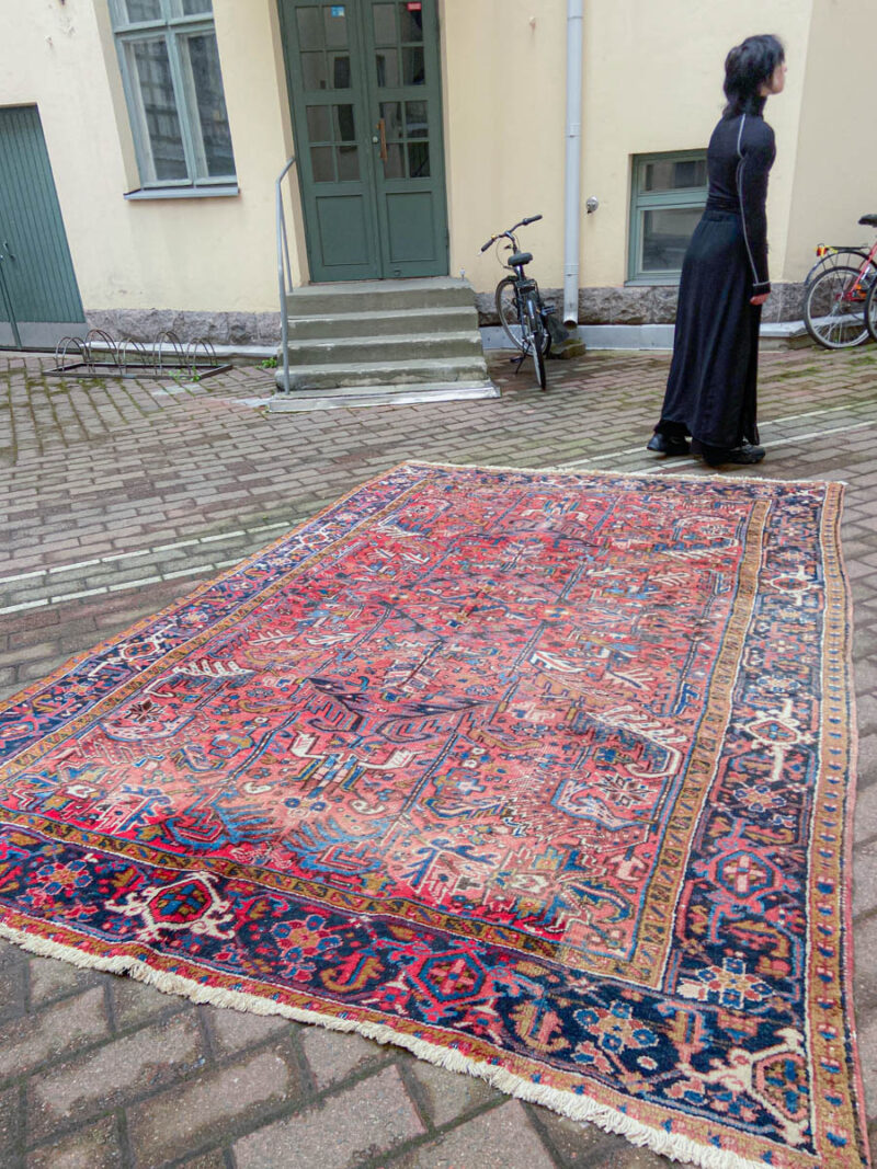 puoliantiikkinen pastelli heriz 1950 luvulta 330 x 230 cm