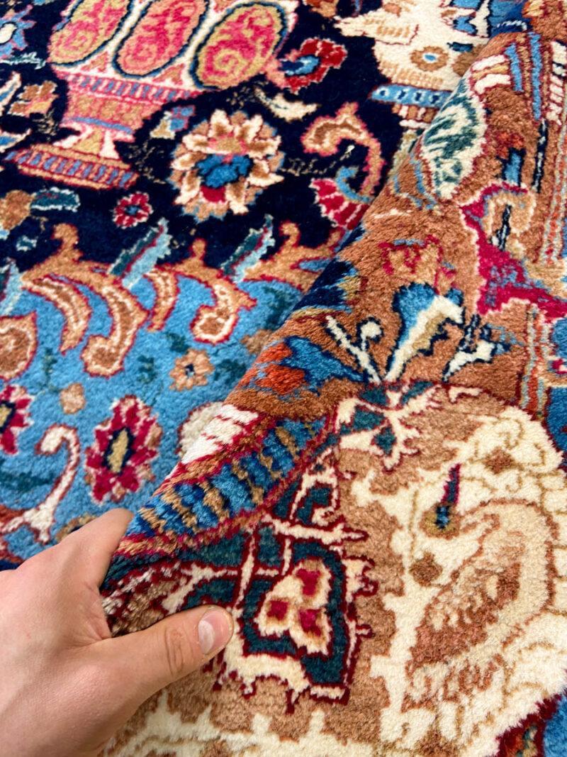 Äärimmäisen yksityiskohtainen palatsikokoinen keshan  415 x 296 cm