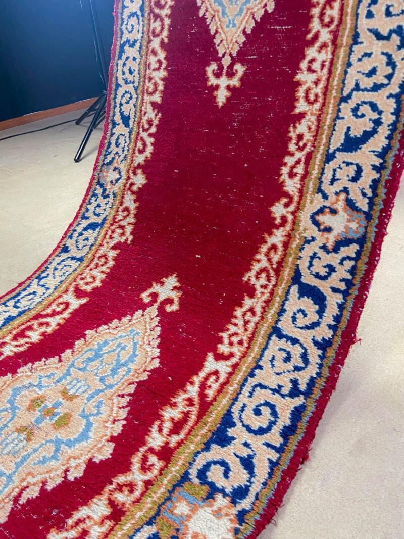 vintage kirman käytävämatto, 400 x 77 cm