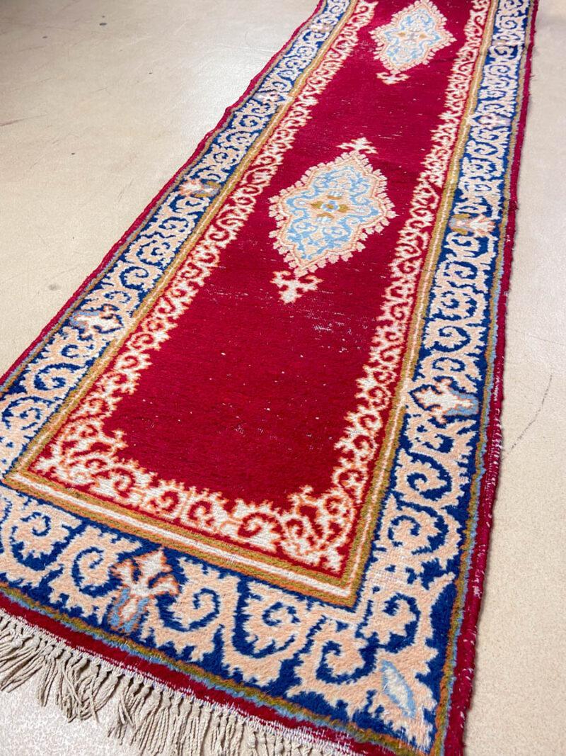 vintage kirman käytävämatto, 400 x 77 cm