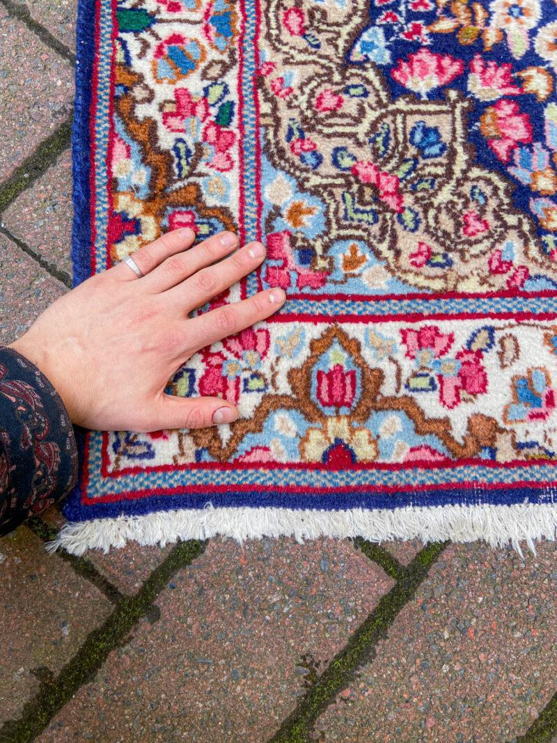 Äärimmäisen harvinainen kirman käytävämatto 250 x 75 cm