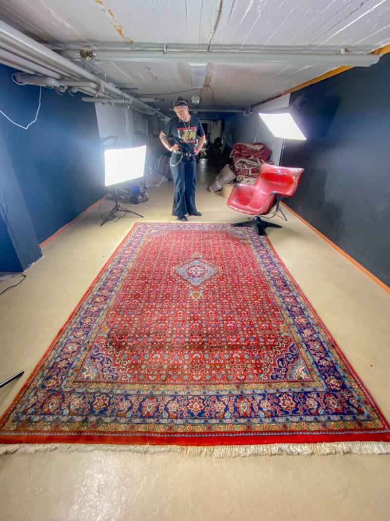 elegantin yksityiskohtainen moud  300 x 200 cm itämainen käsinsolmittu