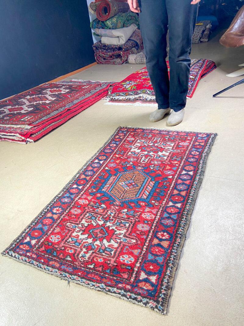 kaunis vintage heriz 127 x 70 cm
