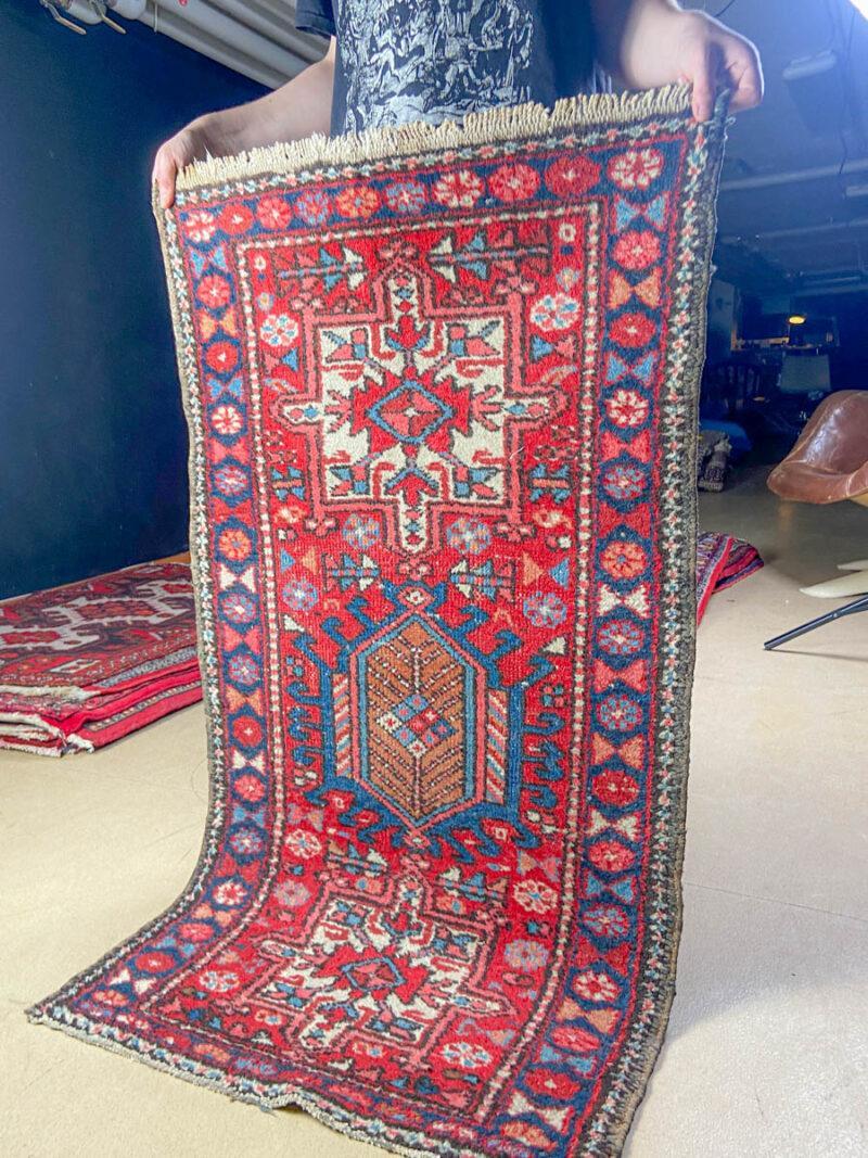 kaunis vintage heriz 127 x 70 cm