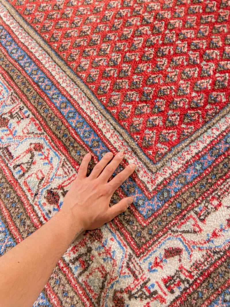 kirkkaan värinen perinteinen sarouk mir 360 x 255 cm