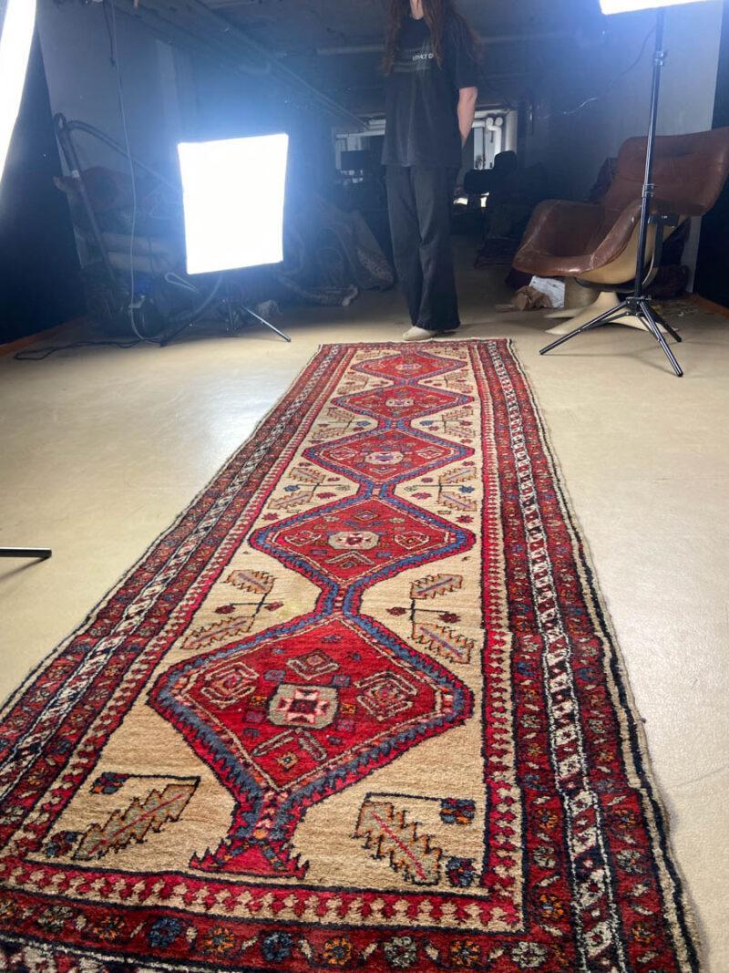 upea hamadan käytävämatto 1970 luvulta – 335 x 90 cm (kopio)