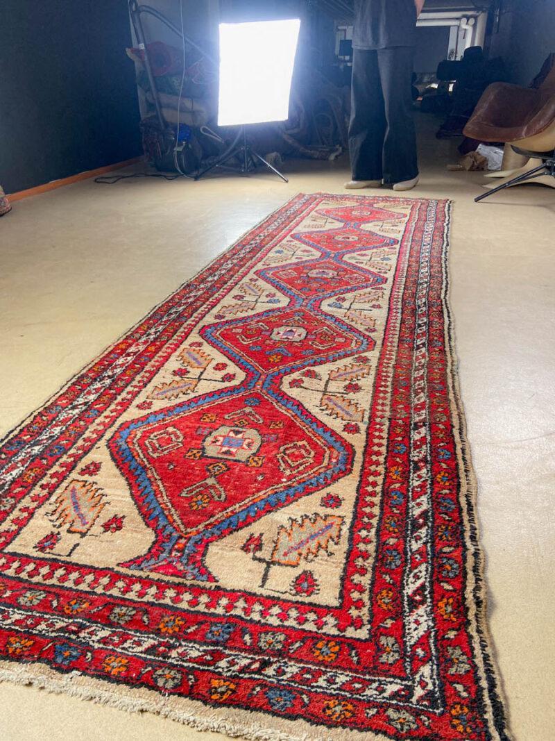upea hamadan käytävämatto 1970 luvulta – 335 x 90 cm (kopio)