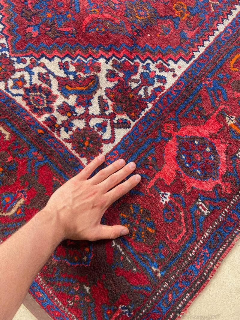 viininpunainen puoliantiikki hamadan 200 x 130 cm