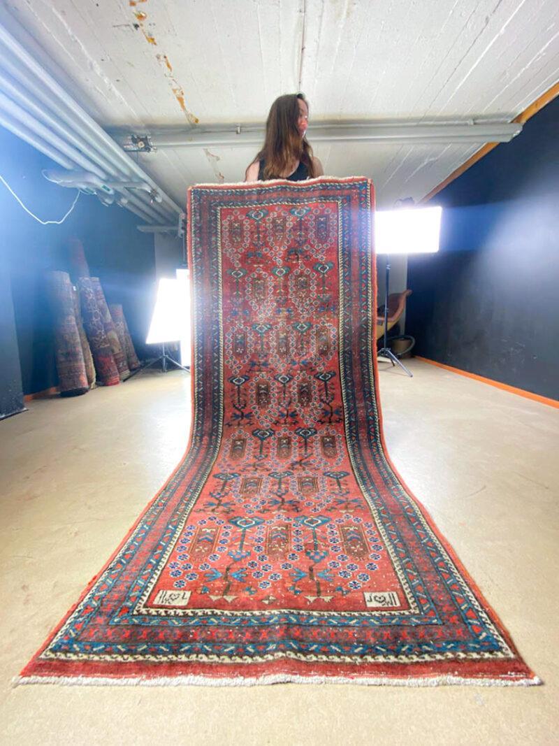 signeerattu puoliantiikki sarab 227 x 93 cm