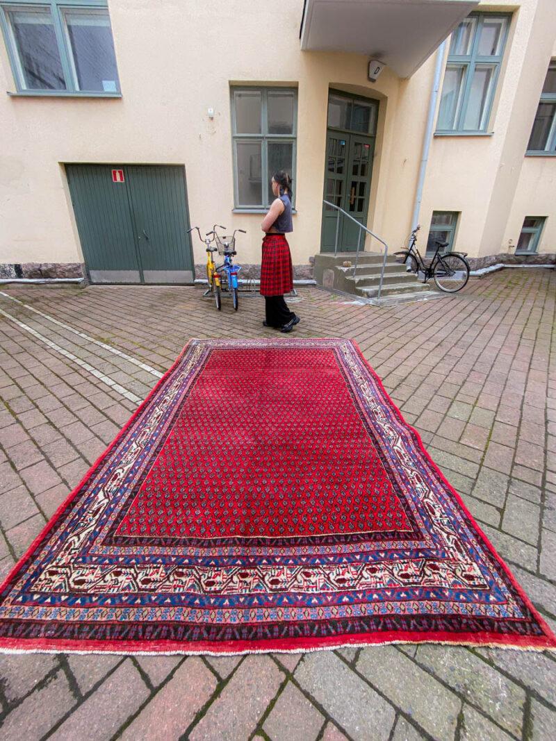 kauniin vaalea sarouk mir käytävämatto 294 x 85 cm (kopio)