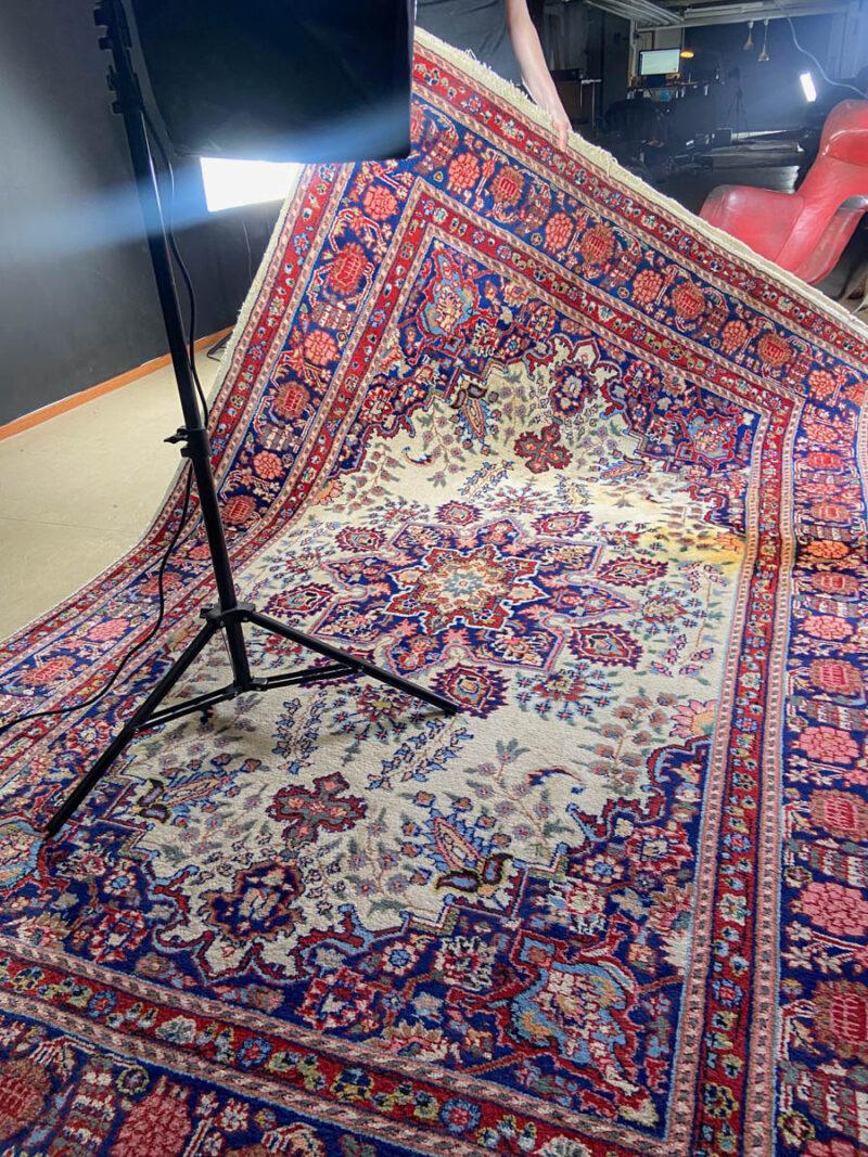 vaalean harmoninen vintage sarouk 300 x 195 cm