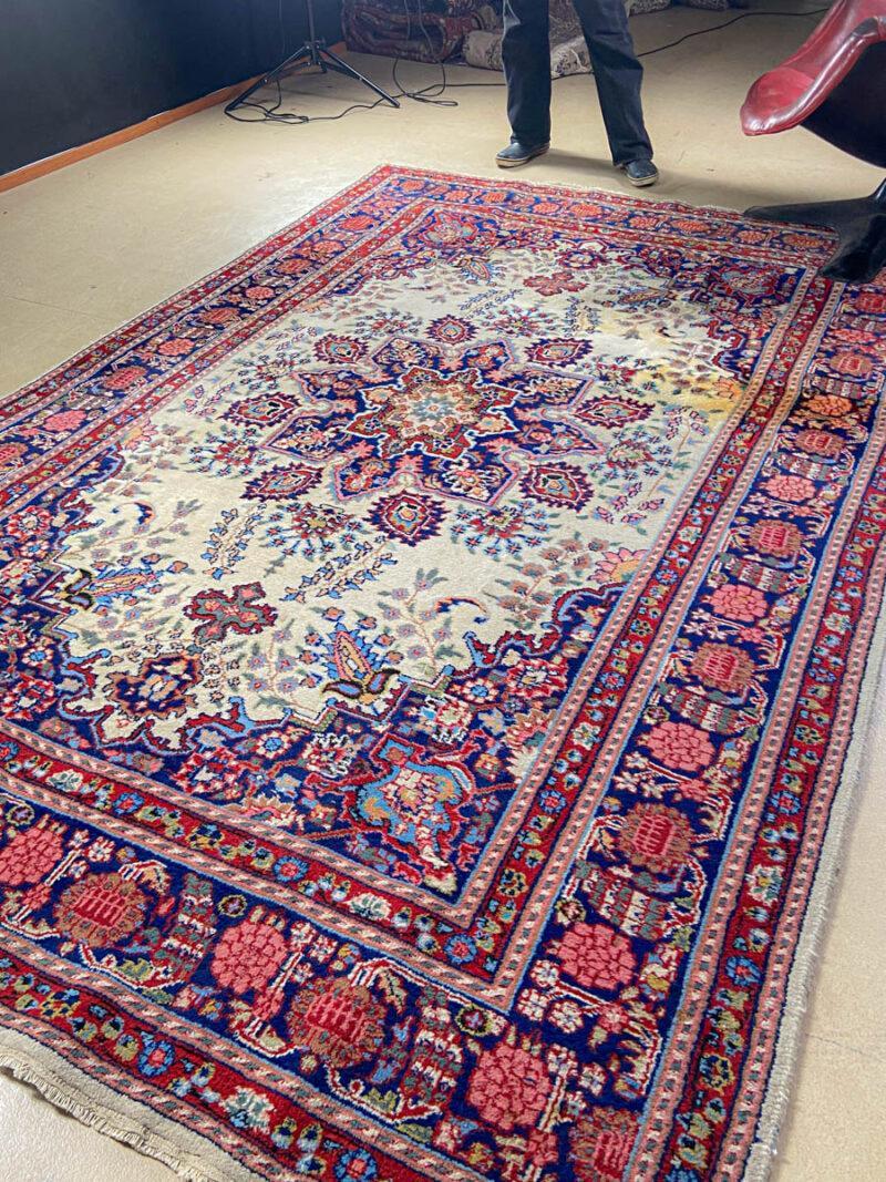 vaalean harmoninen vintage sarouk 300 x 195 cm