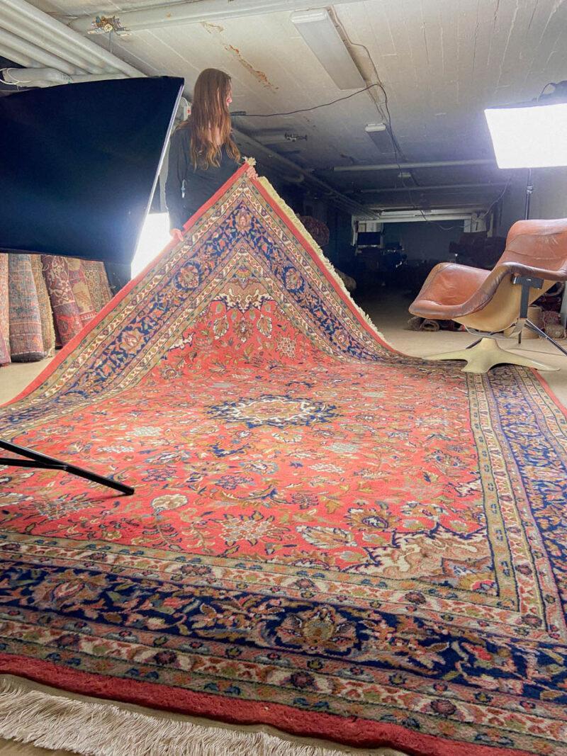 tyrmäävän harmoninen sarouk  350 x 245 cm