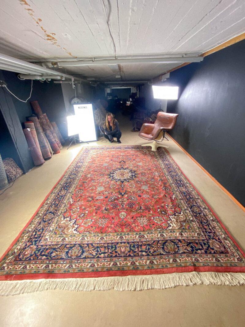 tyrmäävän harmoninen sarouk  350 x 245 cm