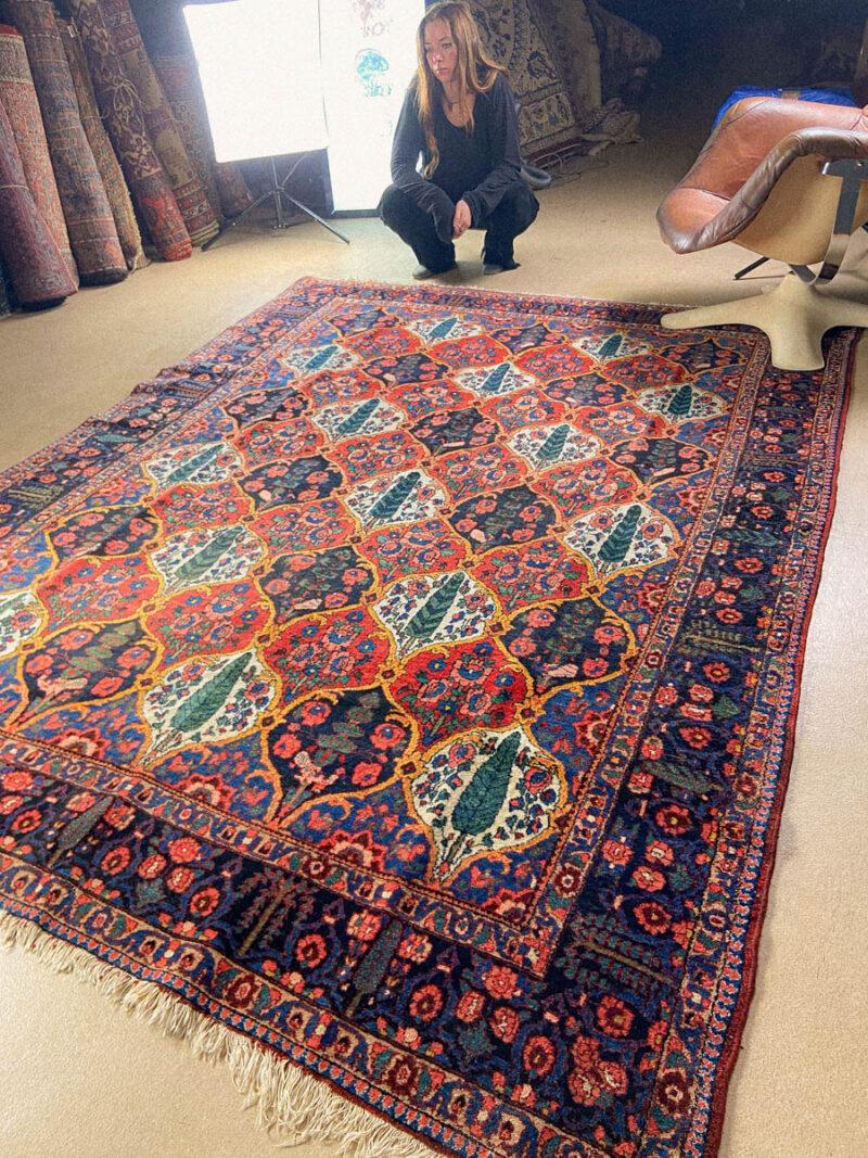upea puutarha bahtijaari 1960 luvulta 280 x 215 cm