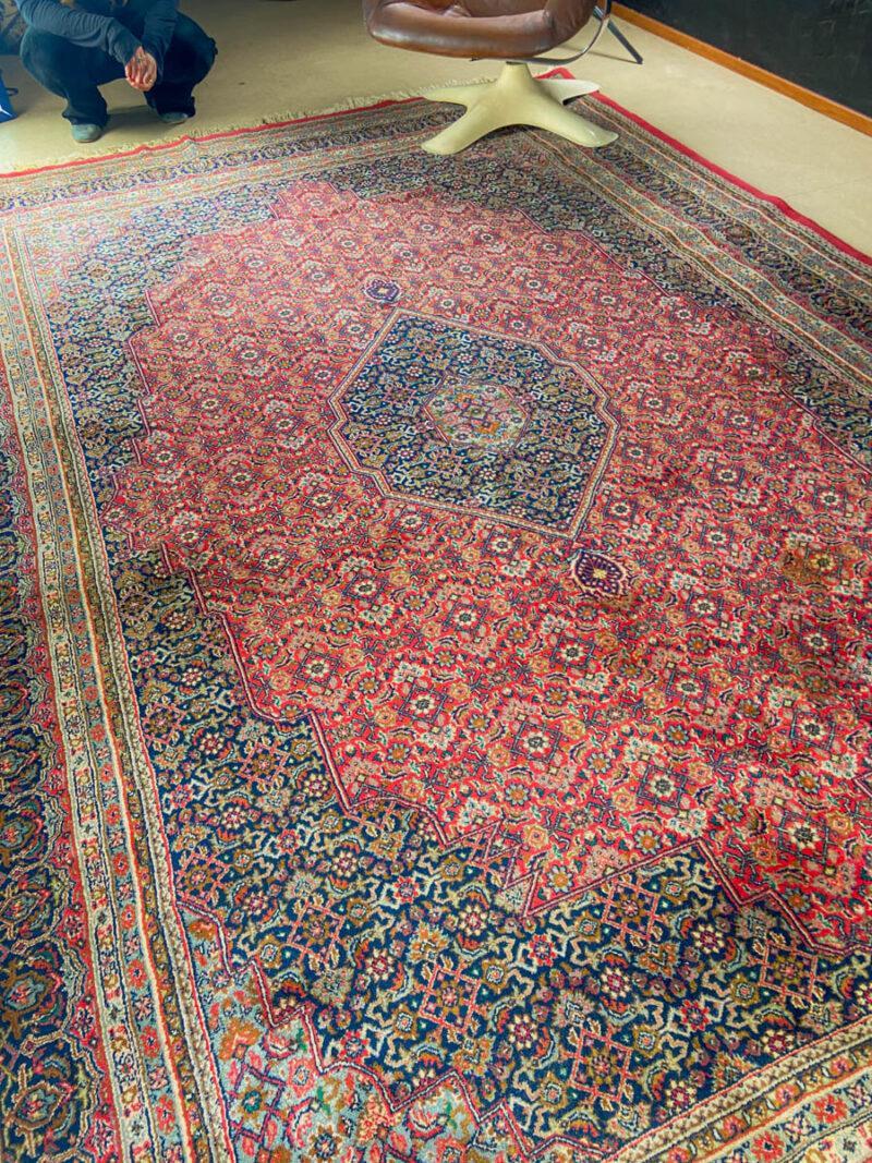 yksityiskohtainen vintage bijar (pesty) 360 x 235 cm