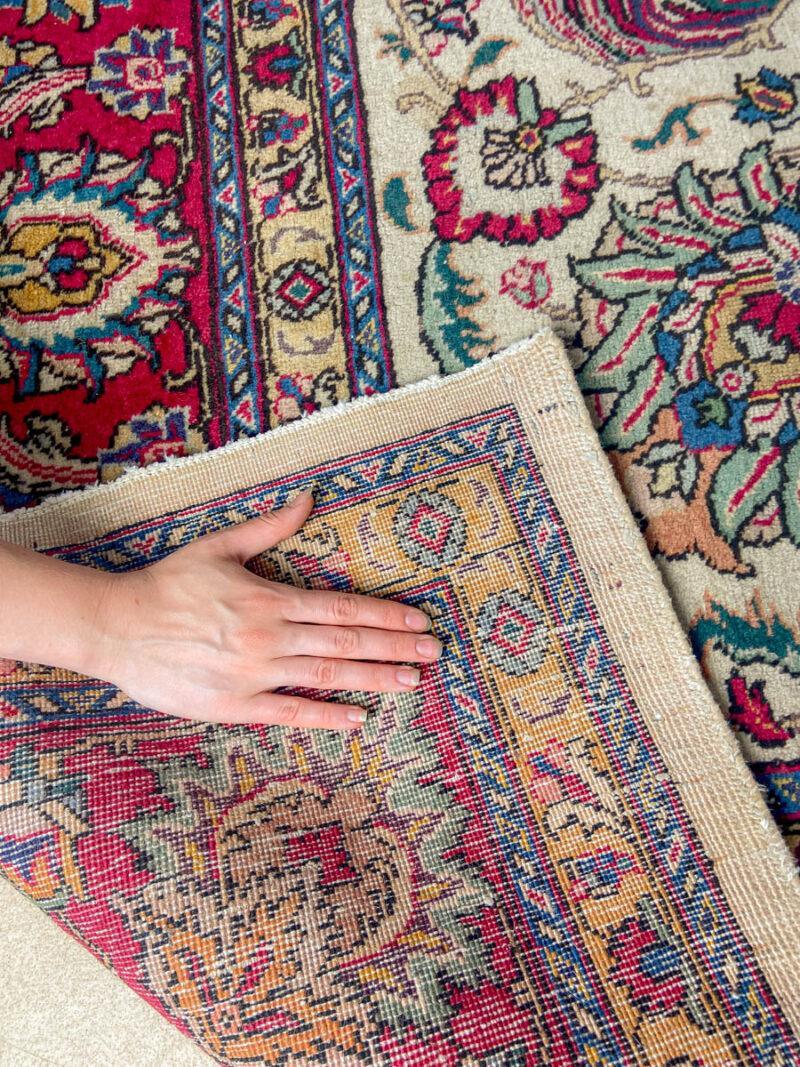 tyrmäävä palatsikokoinen vintage tabriz  370 x 285 cm