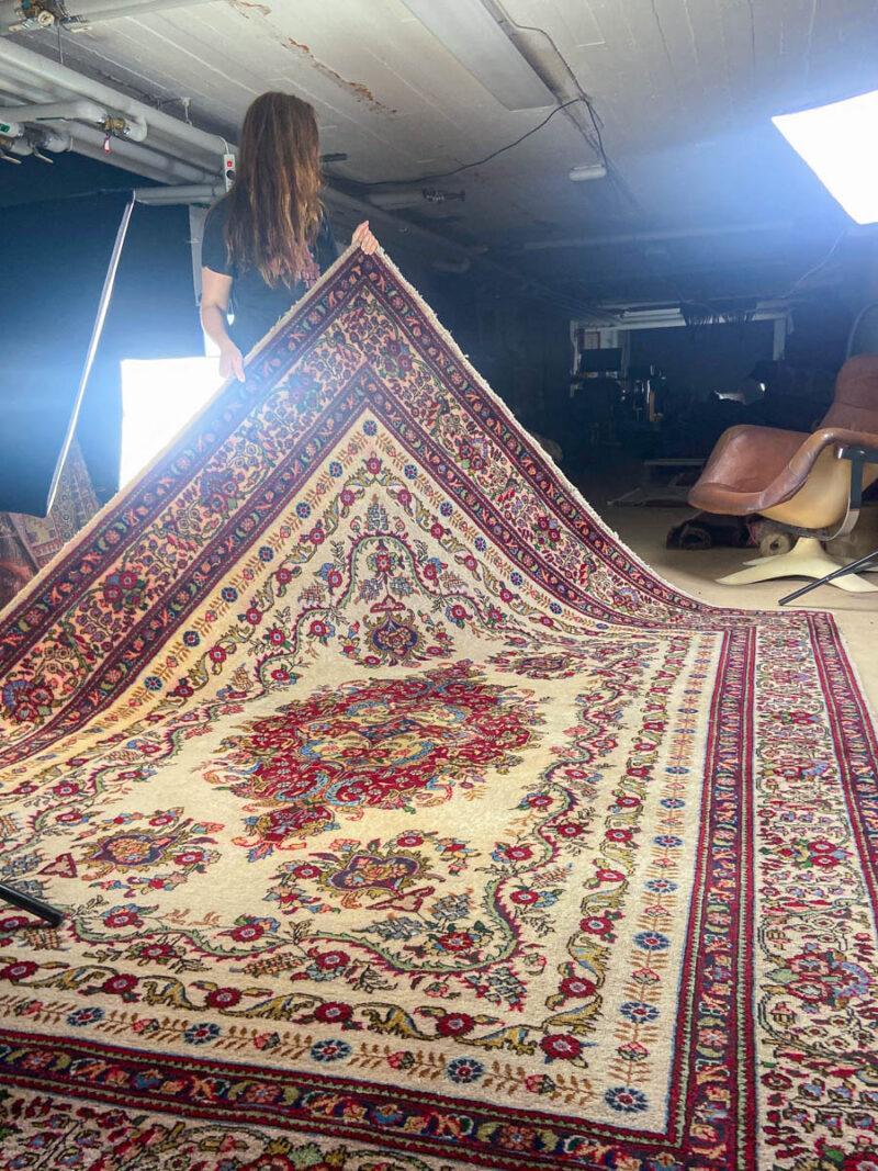 upean elegantti kukkais tabriz  325 x 225 cm