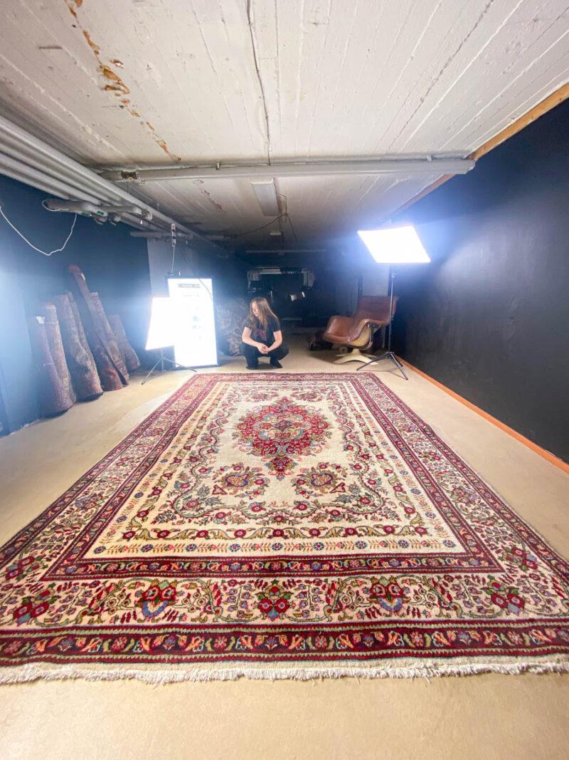 upean elegantti kukkais tabriz  325 x 225 cm