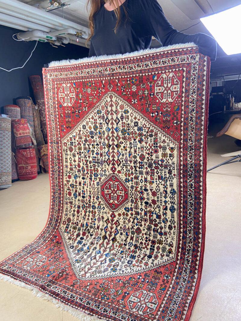 yksityiskohtainen perinteinen abadeh 152 x 107 cm