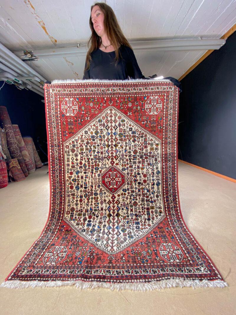 yksityiskohtainen perinteinen abadeh 152 x 107 cm