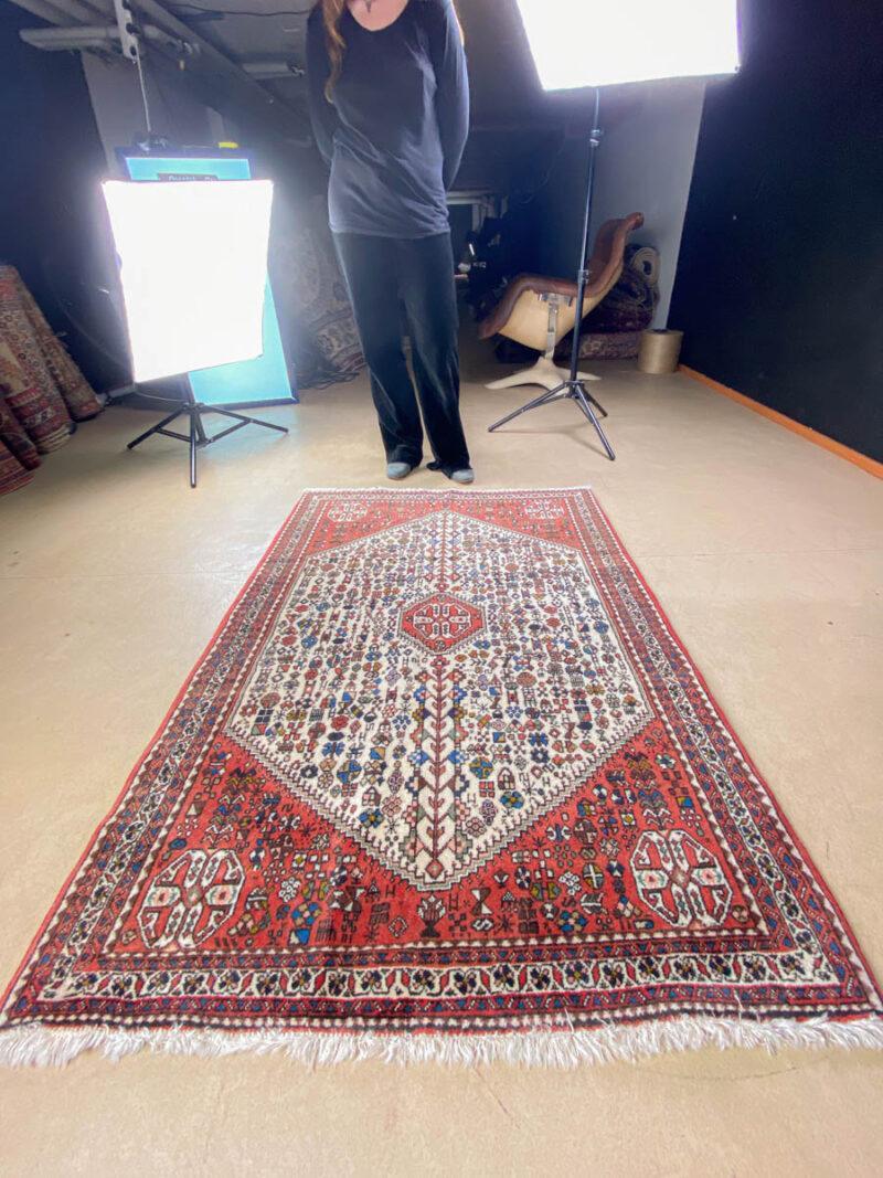 yksityiskohtainen perinteinen abadeh 152 x 107 cm