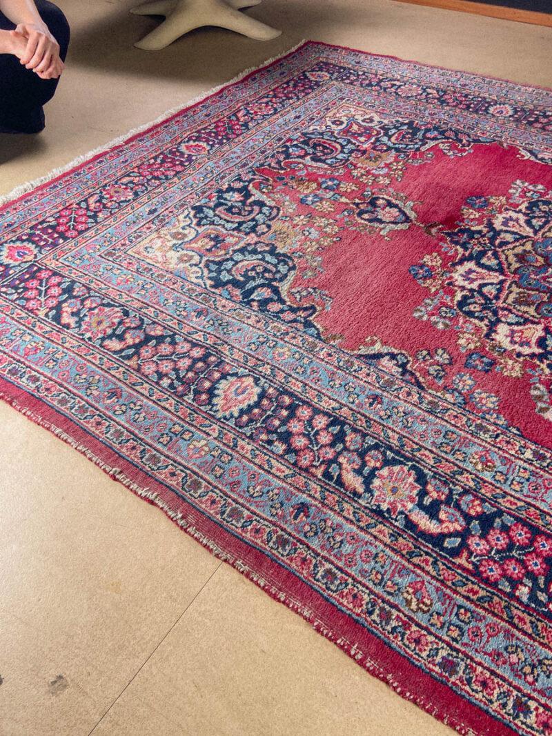 viininpunainen harmoninen tabriz 295 x 200 cm