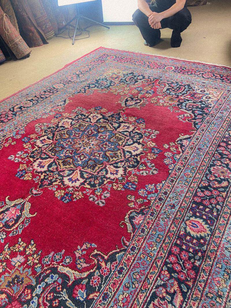 viininpunainen harmoninen tabriz 295 x 200 cm
