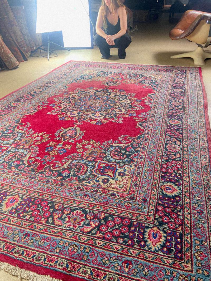 viininpunainen harmoninen tabriz 295 x 200 cm