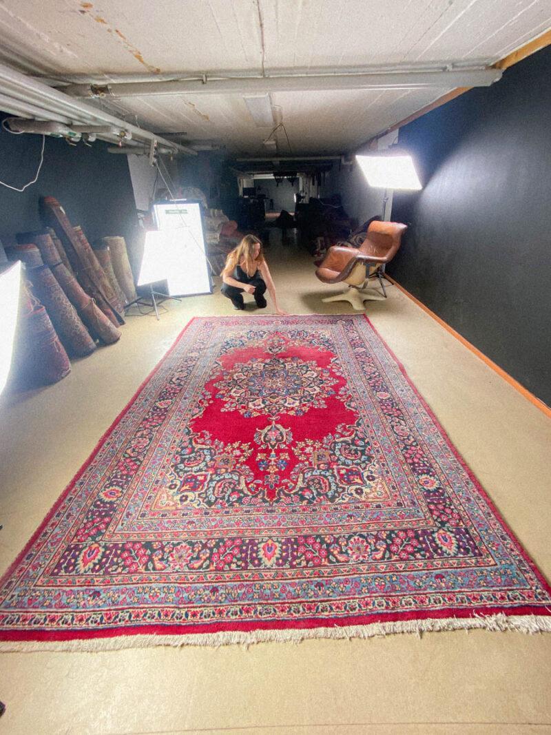 viininpunainen harmoninen tabriz 295 x 200 cm