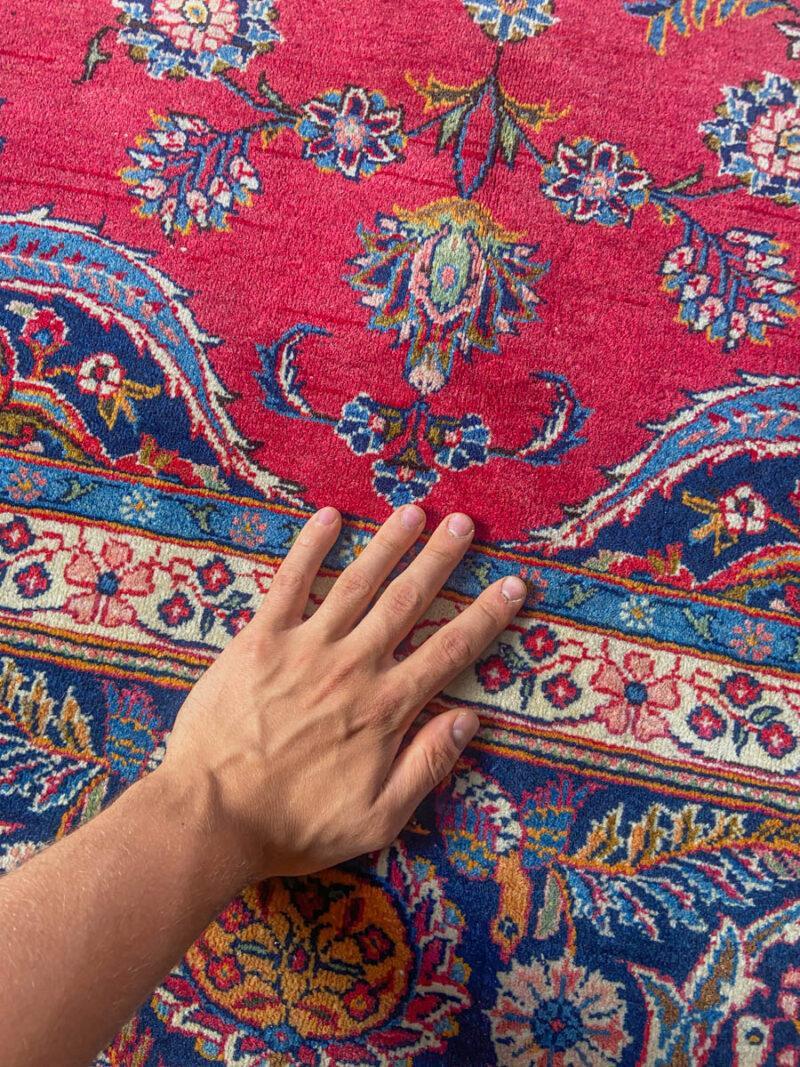 elegantti vintage tabriz lintuaiheella  360 x 257 cm
