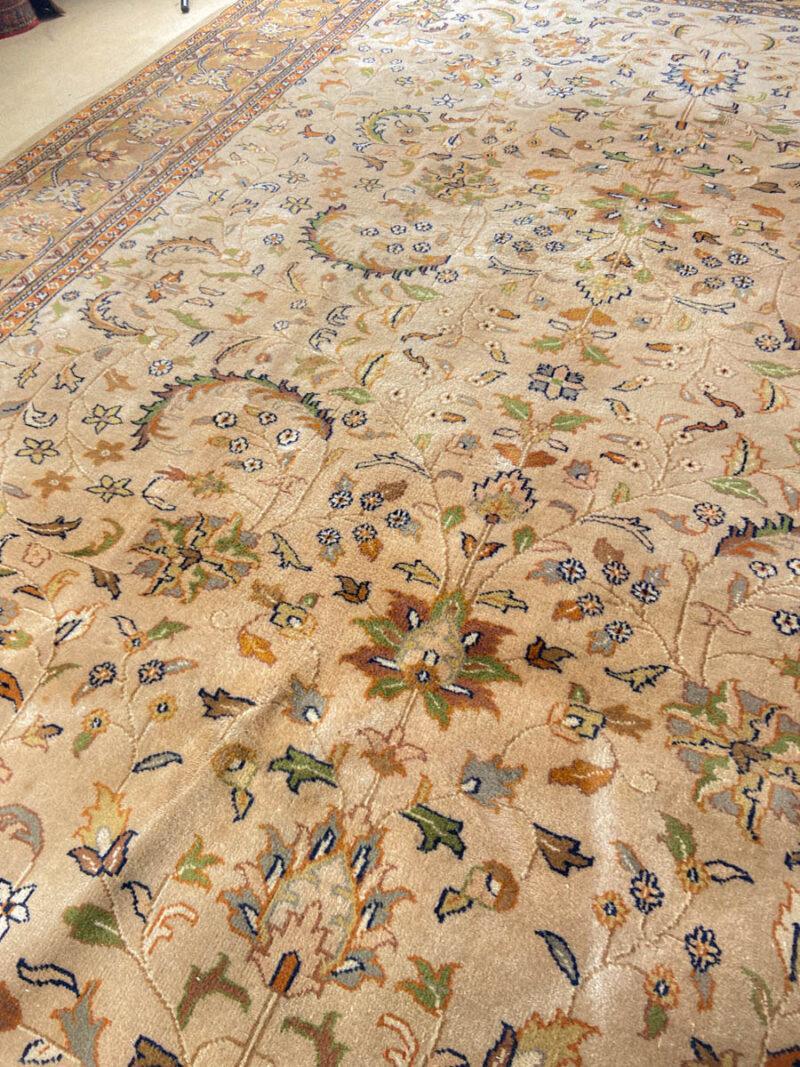 tyrmäävä maanläheinen vintage tabriz 343 x 248 cm