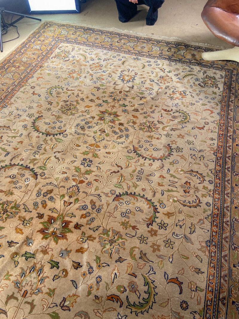 tyrmäävä maanläheinen vintage tabriz 343 x 248 cm