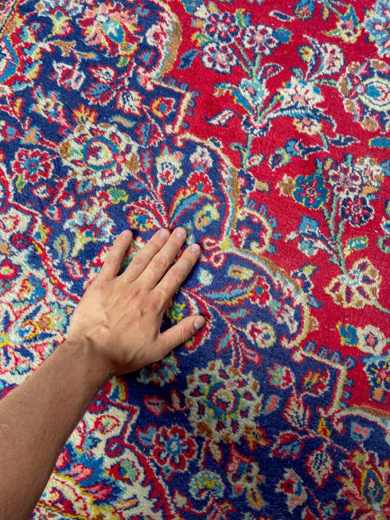 Äärimmäisen yksityiskohtainen palatsikokoinen keshan  400 x 295 cm