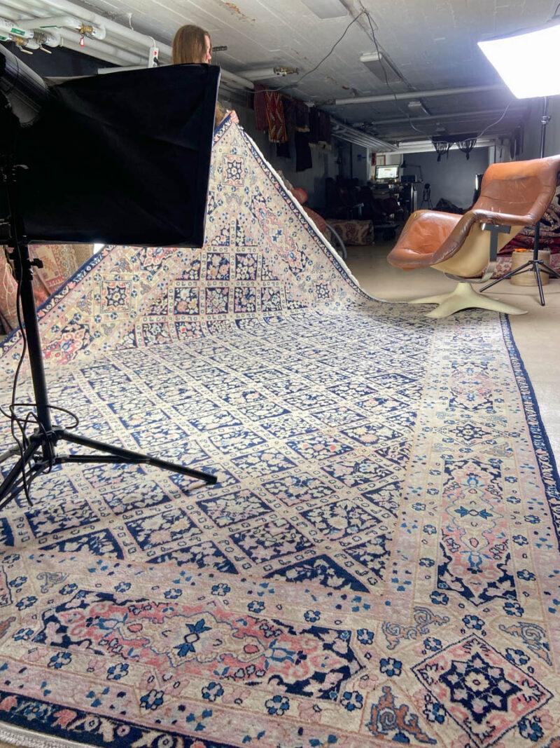 Äärimmäisen yksityiskohtainen palatsikokoinen tabriz  420 x 315 cm (kopio)