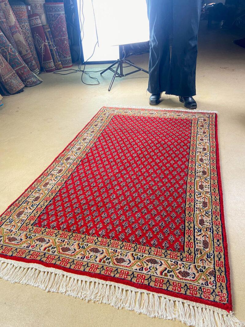 kauniin värikäs hamadan 126 x 85 cm